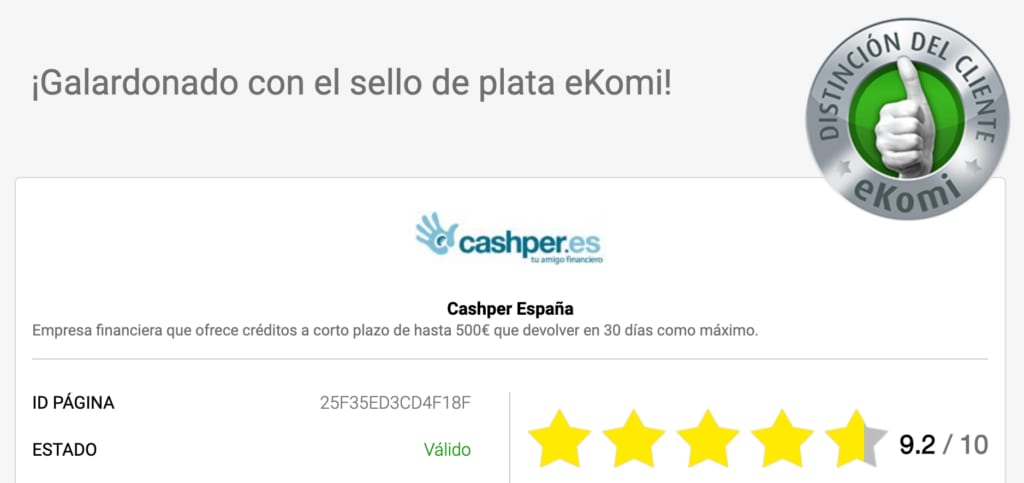 cashperplus opinines ekomi