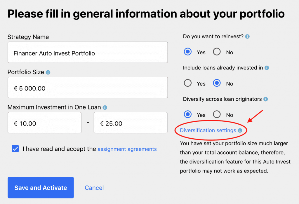 Mintos portfolio spreiding
