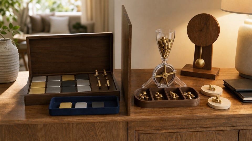 A split investment setup contrasts manual asset selection with automated round-up investing and diversified allocation.