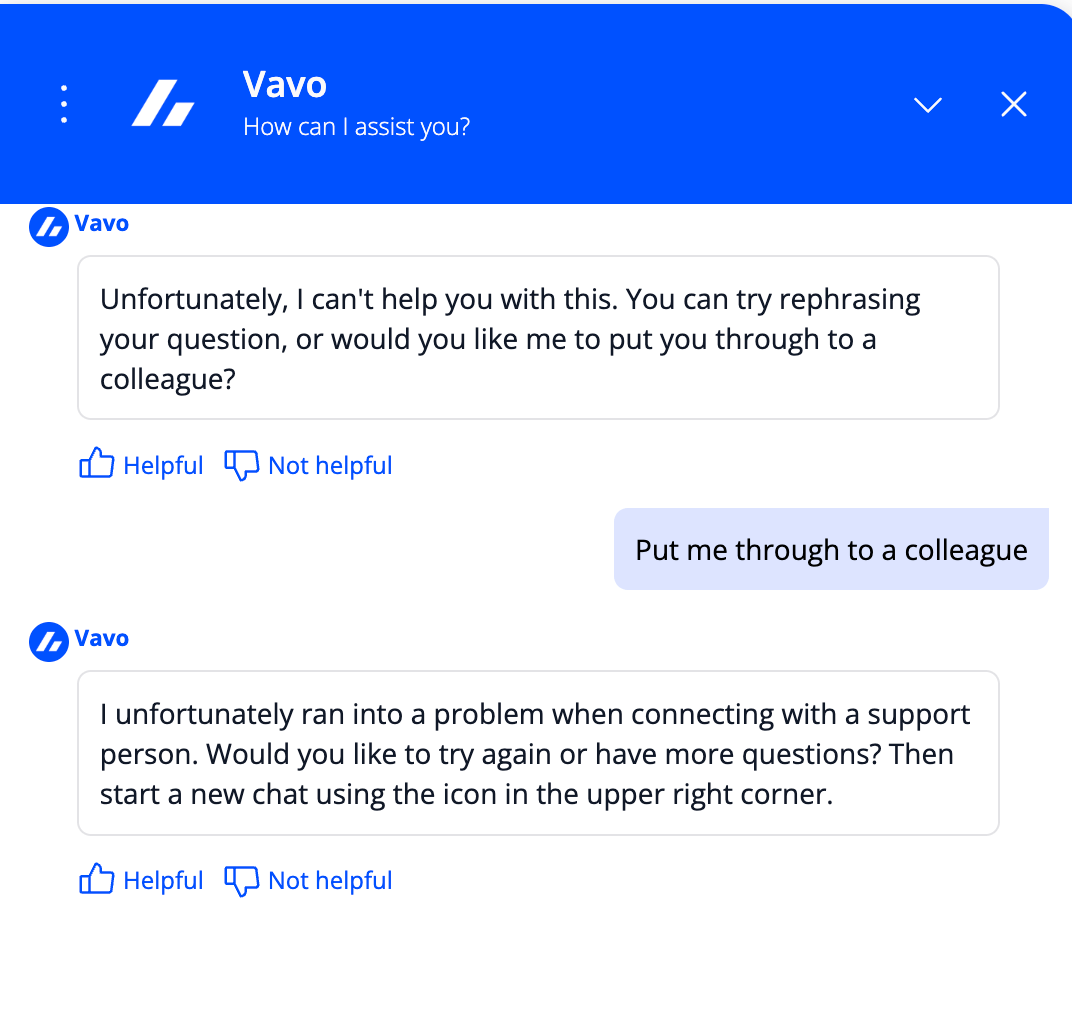 Bitvavo live chat im test