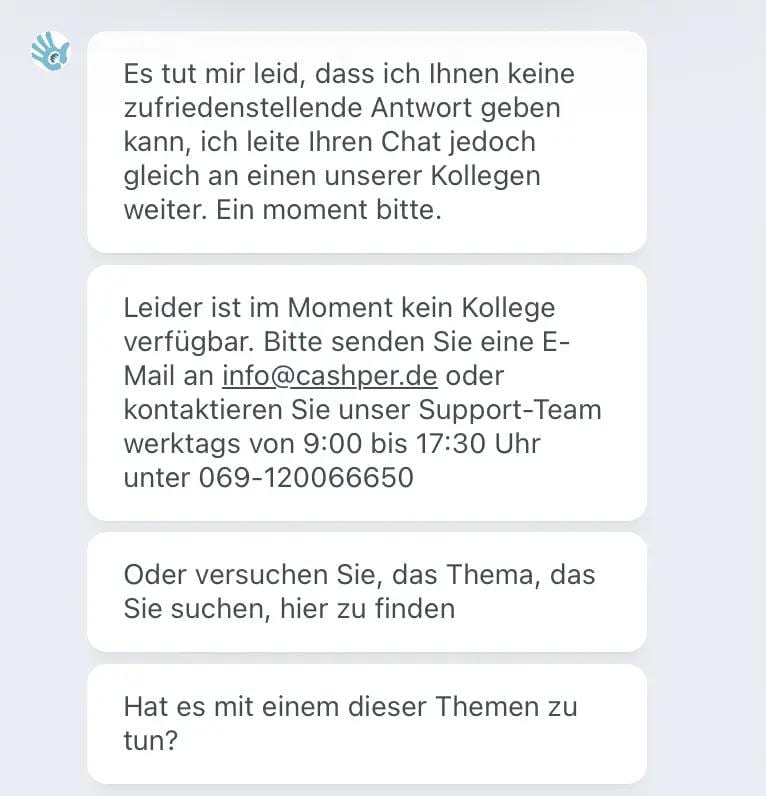 Cashper kundenservice test