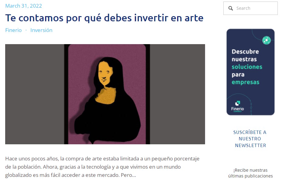 Un pantallazo de Fineiro