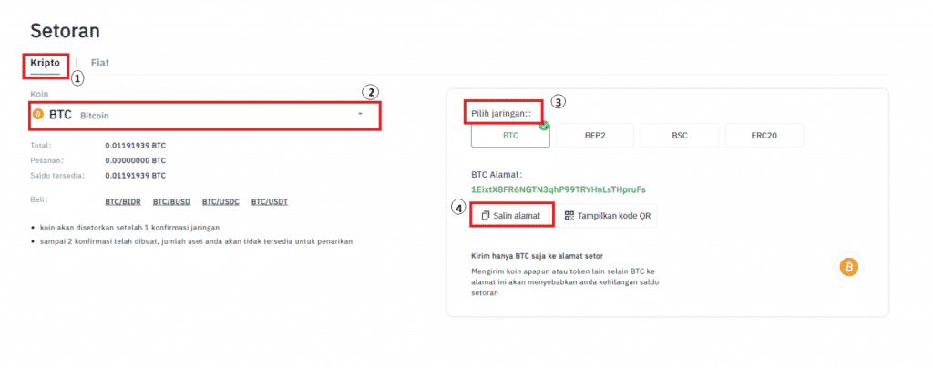 Setor kripto di tokocrypto