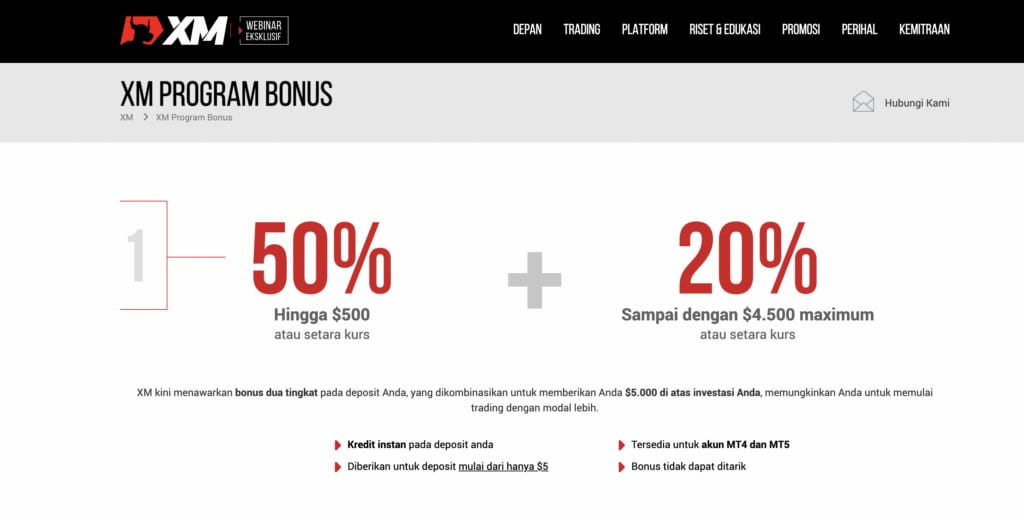 Bonus Deposit XM