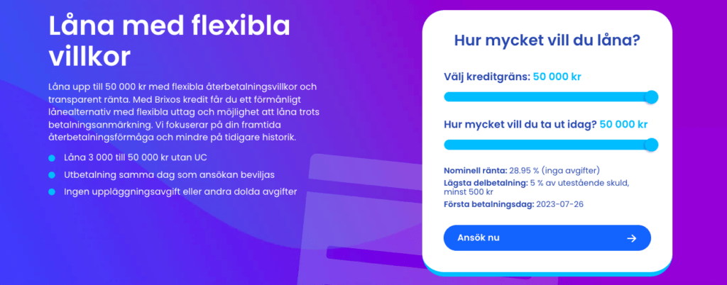 Brixo startsida