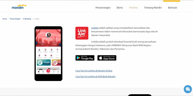 LinkAja - dompet digital pemerintah Indonesia