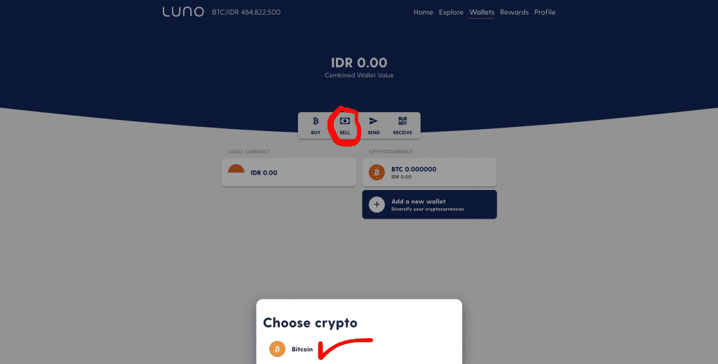 Cara jual bitcoin di luno