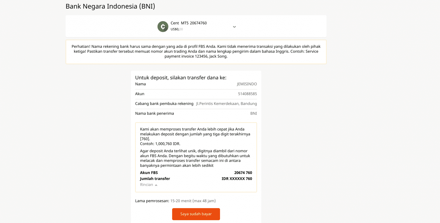 Lakukan pembayaran