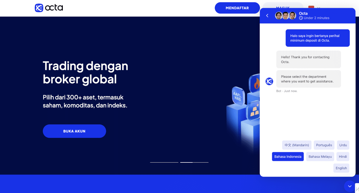 Layanan CS Octa