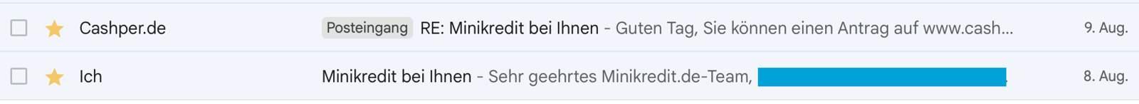 Minikredit de im test