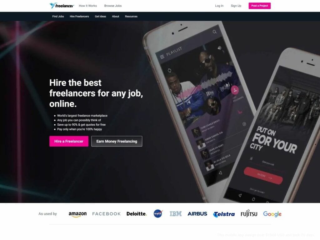 Freelancer.com platform