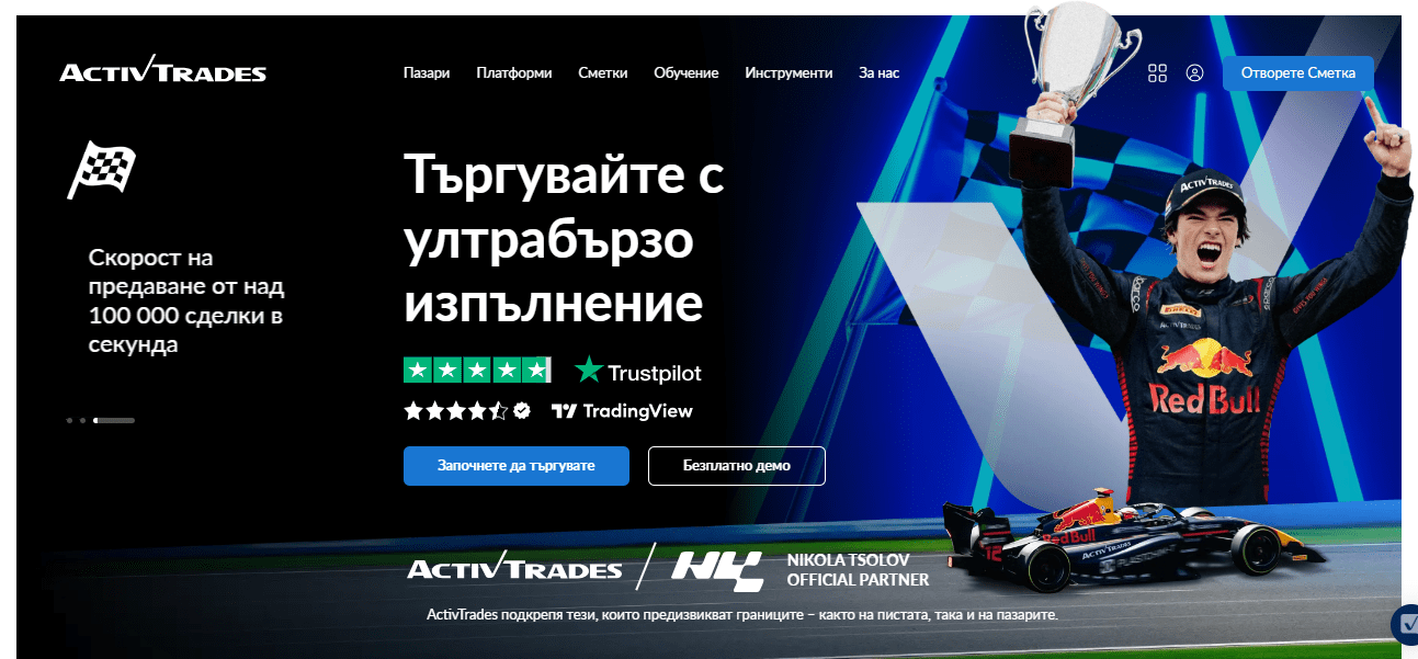 Active trades min