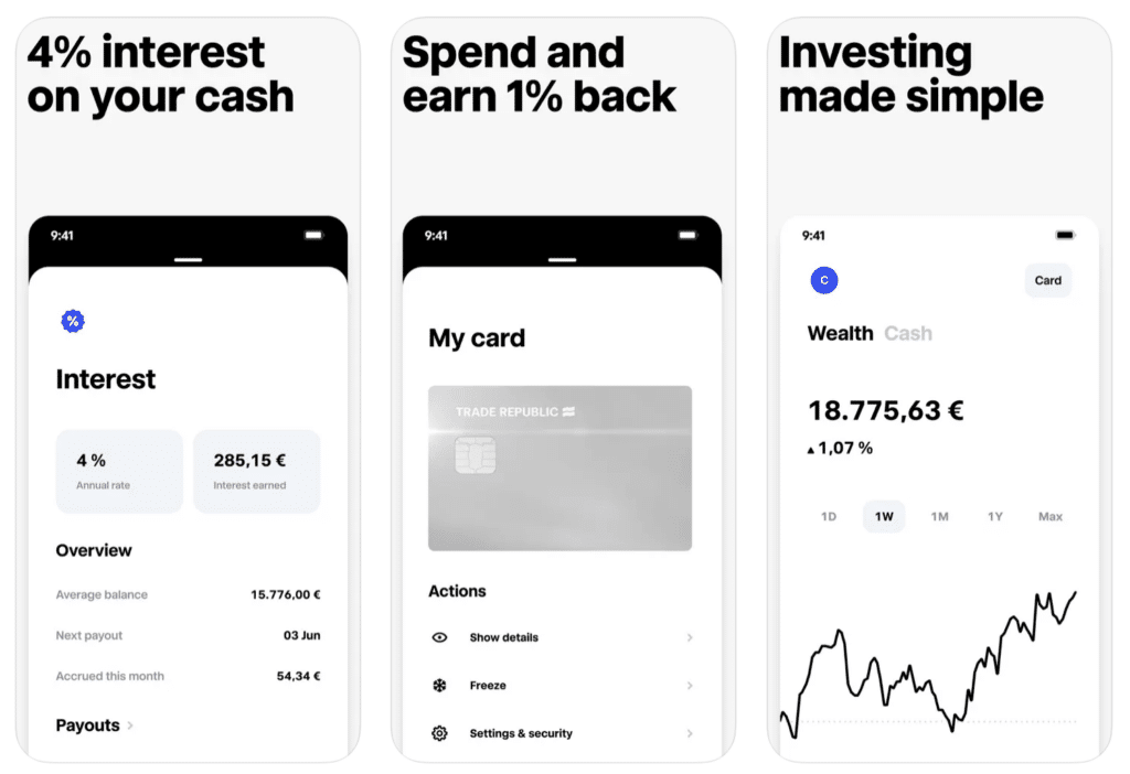 application de trading trade republic