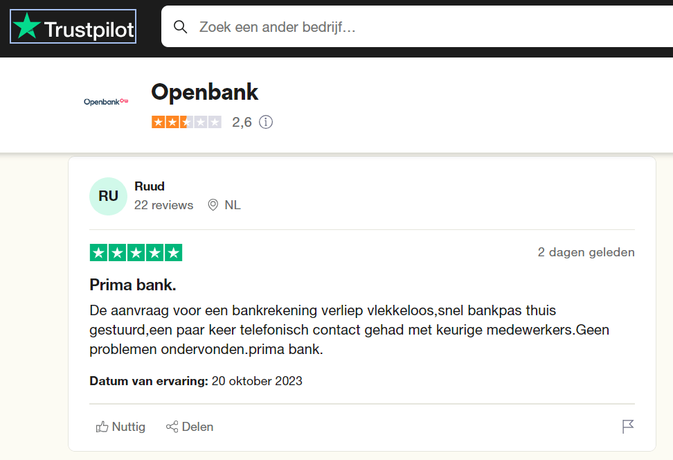 Openbank betrouwbaarheid en toezicht