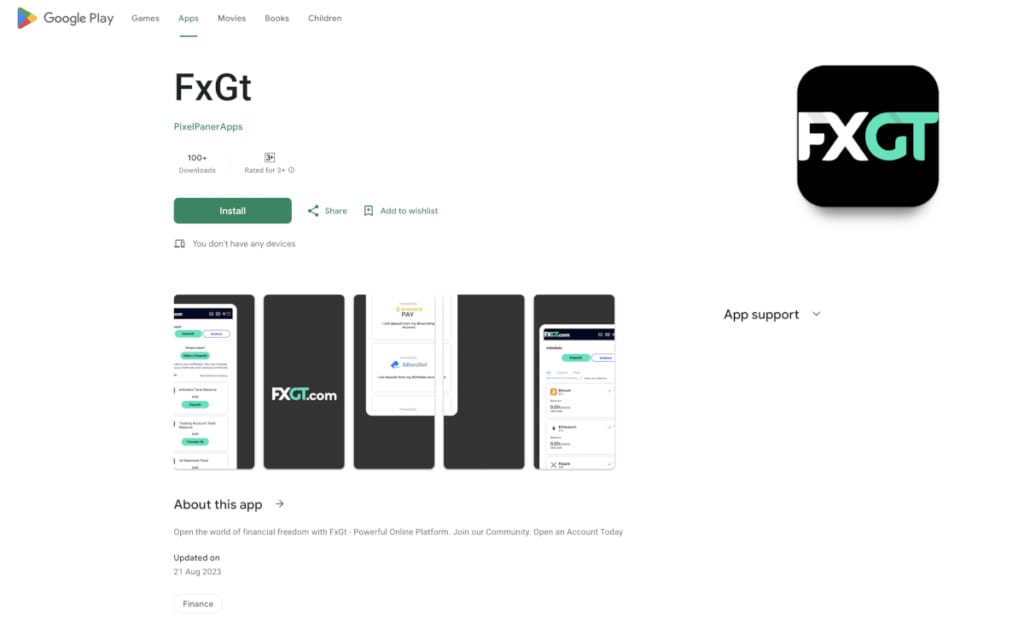 Aplikasi Trading FXGT