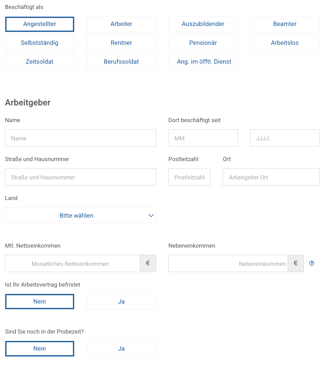 Maxda berufliche angaben machen