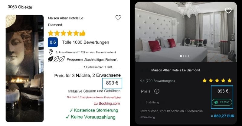 Revolut unterkunft buchen in der app