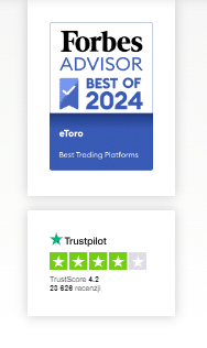 eToro opinie na Trustpilot