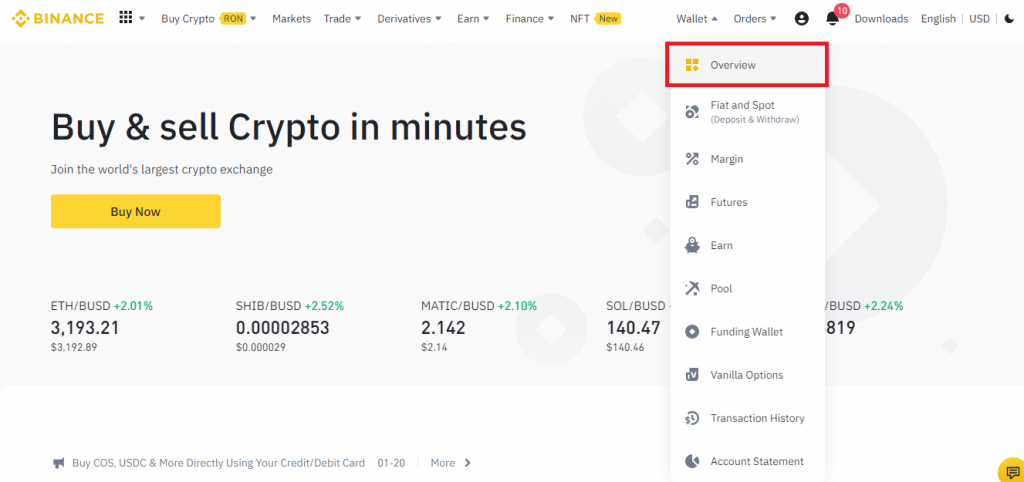 binance card romania
