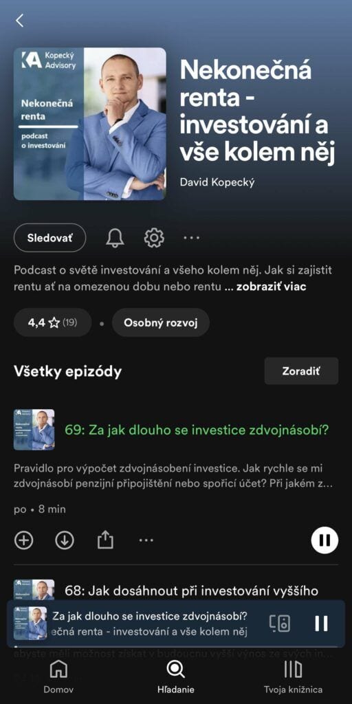 Nekonečná renta podcast