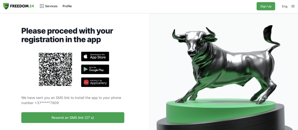 Freedom24 account