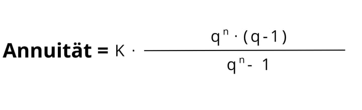 Annuitaet formel berechnen