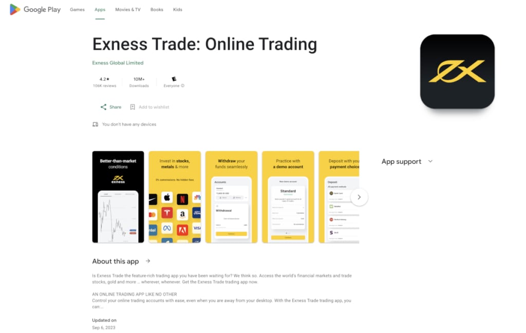 Aplikasi Exness