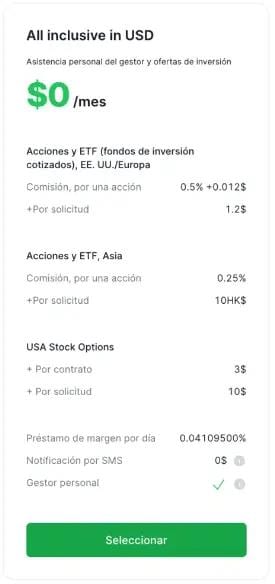 Descripción de la Cuenta All Inclusive en Freedom24