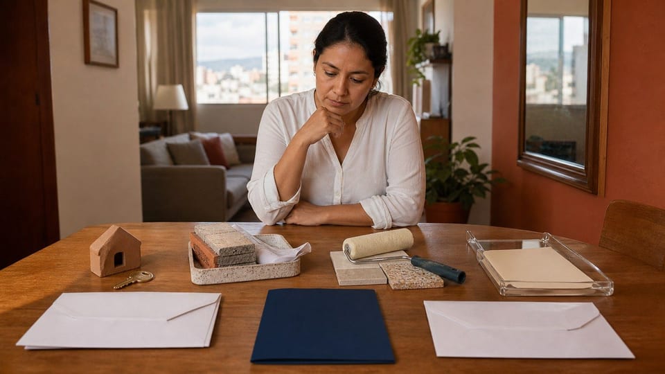 Persona revisando opciones de credito Infonavit para comprar, construir o remodelar una vivienda.